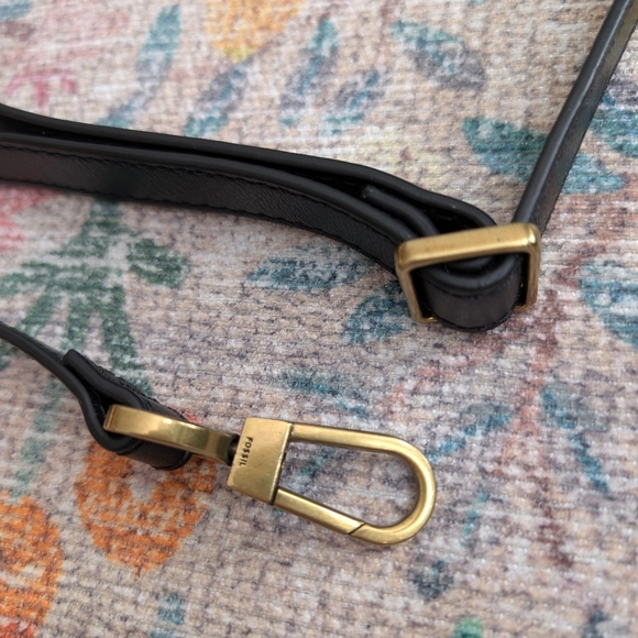 Fossil Ryder Leather Satchel in Burgundy - Picture 7 of 11